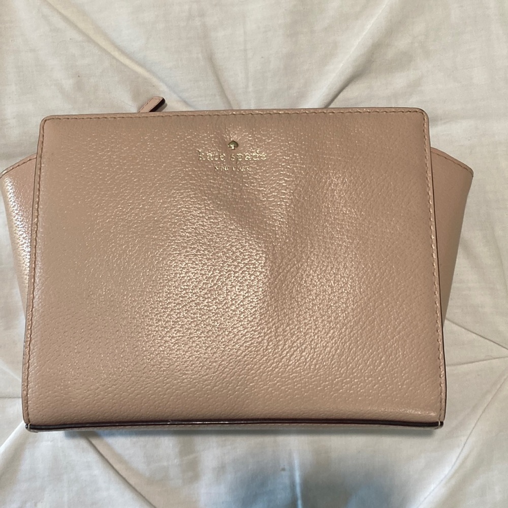 Kate spade pink cross body leather bag